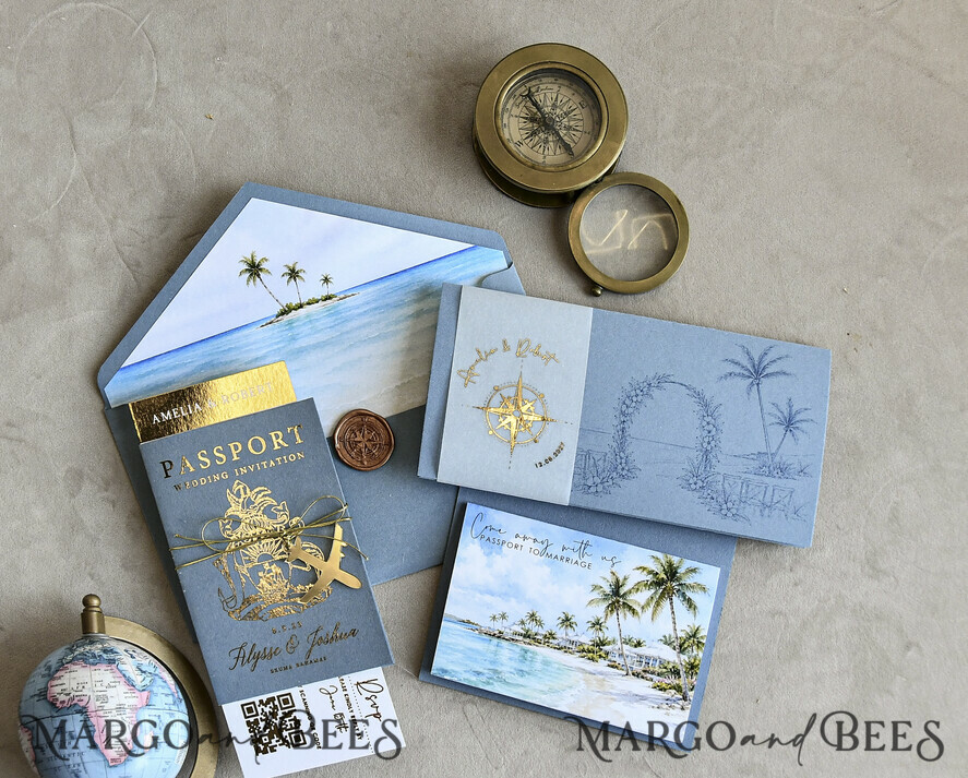WEDDING INVITATIONS passport to love/ beach wedding invites  Sage Green Passport Wedding Invitation, Wedding Cards  Boarding Pass,  Tuscany Passport Wedding Invitations  Abroad, Destination Wedding Invites, Travel Map Wedding Stationary