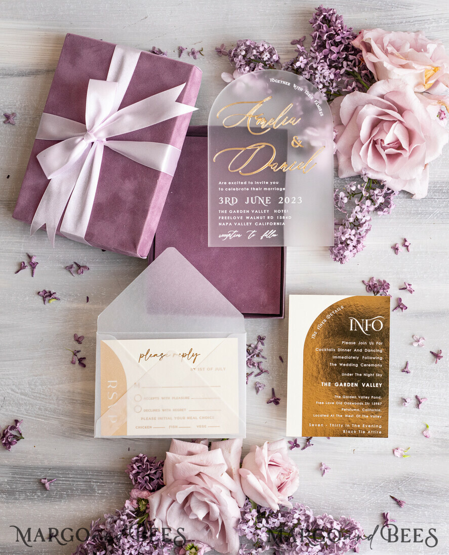 22 Plum Purple and Gold Wedding Color Ideas | 💜💛