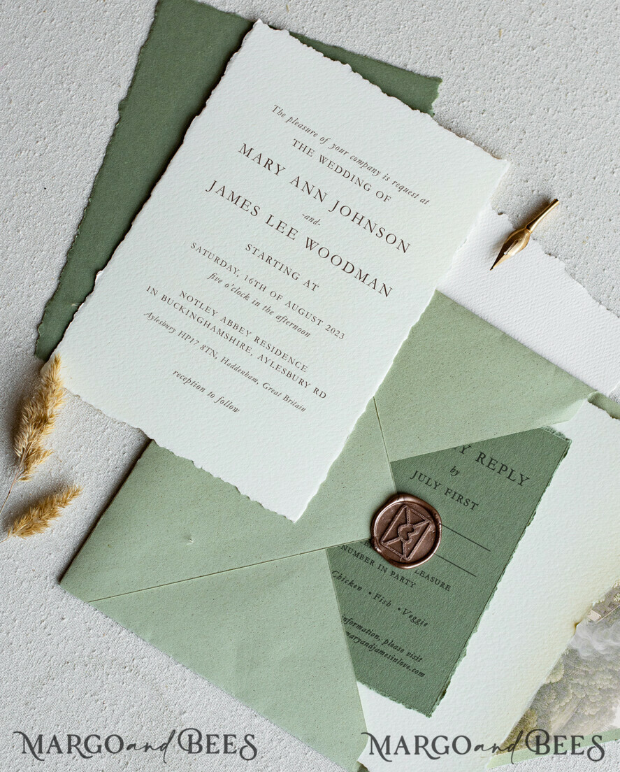 Sample of Foiled Vellum Wedding Invitations for Customers Outside the  United Kingdom 