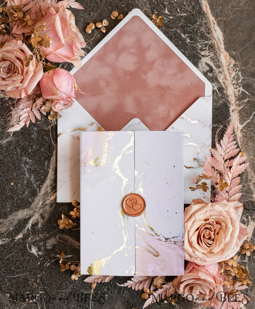 WEDDING INVITATIONS gold / rose gold / silver / glitter Marble Acrylic wedding invitations card, Glamour Blush Pink Velvet Wedding Invitation Suite, Golden Marble Wedding Stationery, Plexi  Luxury Wedding Invites