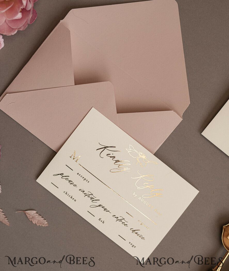 WEDDING INVITATIONS gold / rose gold / silver / glitter Gold Shimmer Wedding Invites, Blush Pink Glitter Wedding Cards, Glamour Golden Wedding Invitation Suite, Romantic Affordable Wedding Stationery