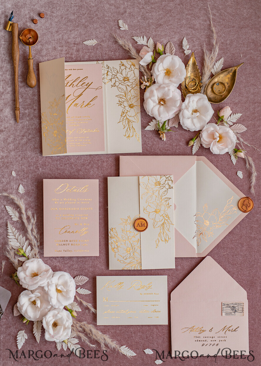 WEDDING INVITATIONS gold / rose gold / silver / glitter Bespoke wedding invitation cards, Glamour Wedding Invitations • Glitter Shine Wedding Invitation Suite • Luxury Wedding Cards