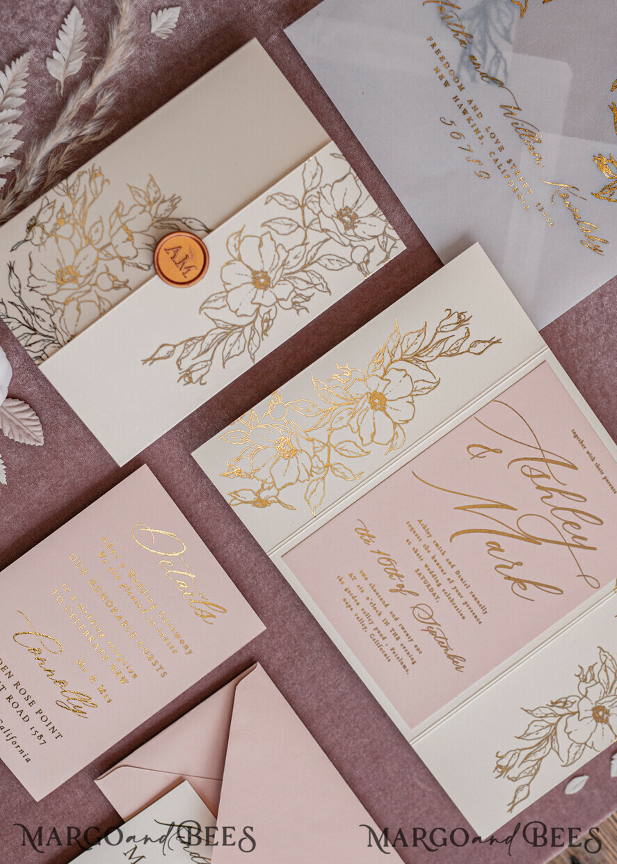 WEDDING INVITATIONS gold / rose gold / silver / glitter Bespoke wedding invitation cards, Glamour Wedding Invitations • Glitter Shine Wedding Invitation Suite • Luxury Wedding Cards
