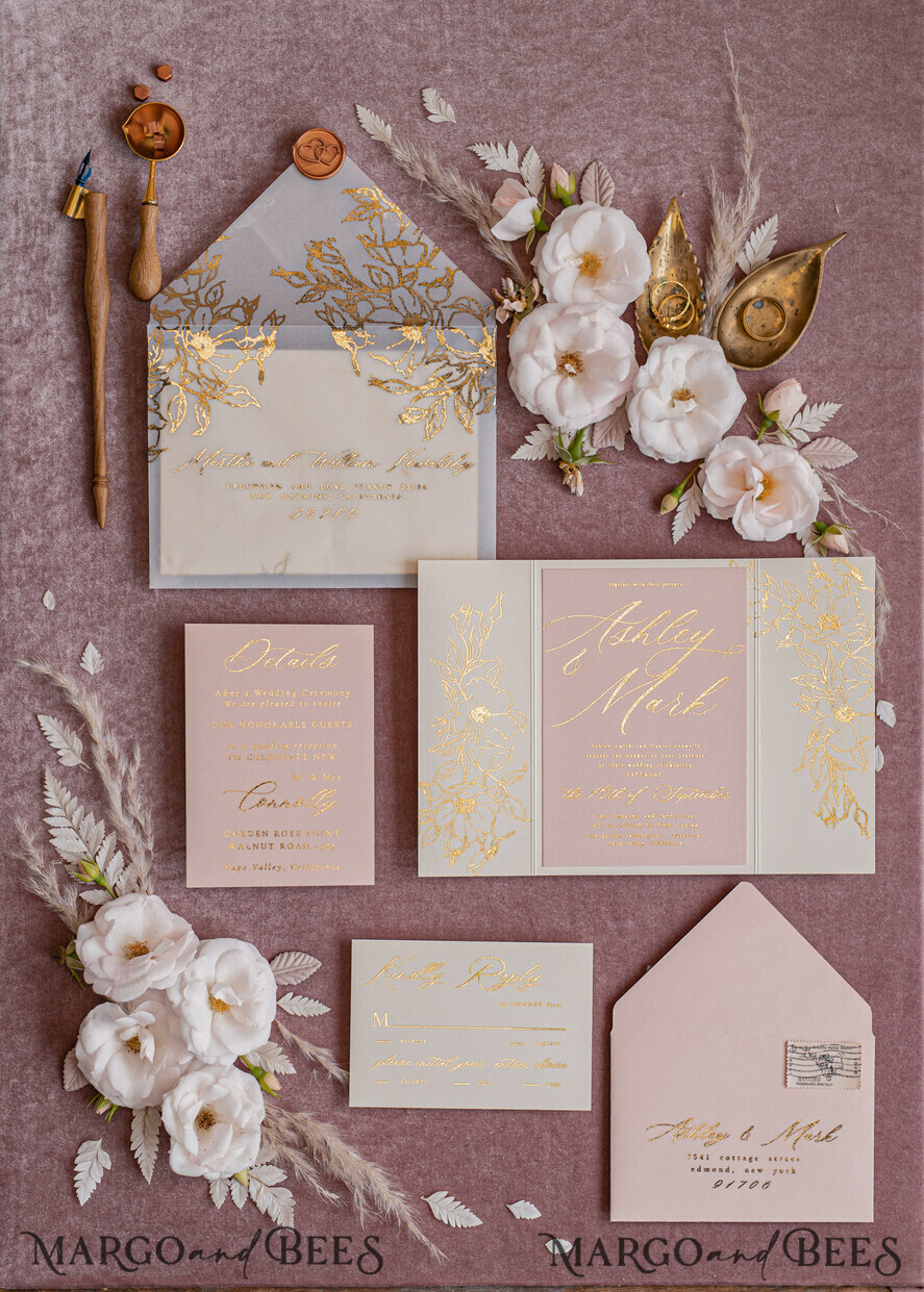 WEDDING INVITATIONS gold / rose gold / silver / glitter Bespoke wedding invitation cards, Glamour Wedding Invitations • Glitter Shine Wedding Invitation Suite • Luxury Wedding Cards