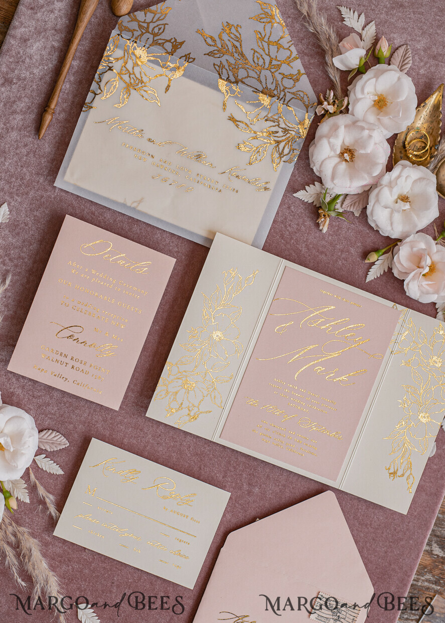 WEDDING INVITATIONS gold / rose gold / silver / glitter Bespoke wedding invitation cards, Glamour Wedding Invitations • Glitter Shine Wedding Invitation Suite • Luxury Wedding Cards