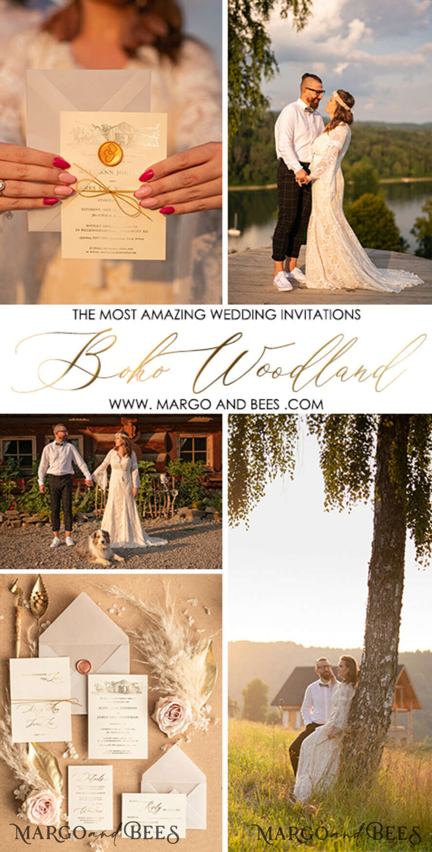 WEDDING INVITATIONS gold / rose gold / silver / glitter Luxury Bohemian Wedding Invitations, Customized Venue Sketch Wedding Cards, Elegant Nude Wedding Invitation Suite, Golden Shine Wedding Invites