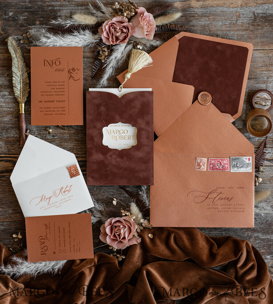 WEDDING INVITATIONS gold / rose gold / silver / glitter 