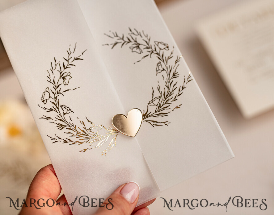 WEDDING INVITATIONS gold / rose gold / silver / glitter Arch Acrylic Wedding invitation suite, Boho Glam Wedding Invitations, Golden Shine Wedding Invitates, Elegant Gold Wedding Cards