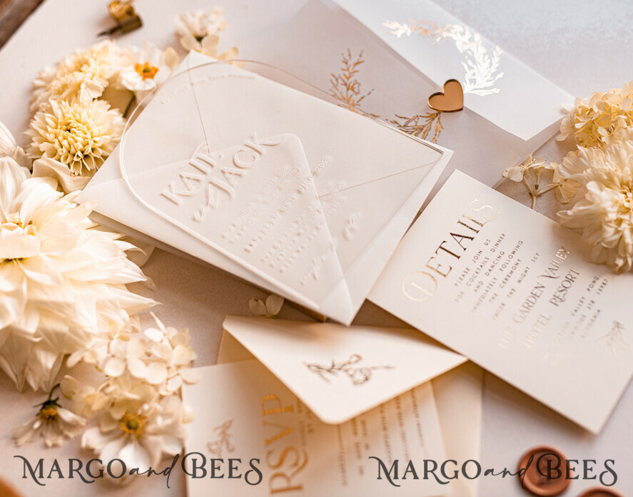 WEDDING INVITATIONS gold / rose gold / silver / glitter Arch Acrylic Wedding invitation suite, Boho Glam Wedding Invitations, Golden Shine Wedding Invitates, Elegant Gold Wedding Cards