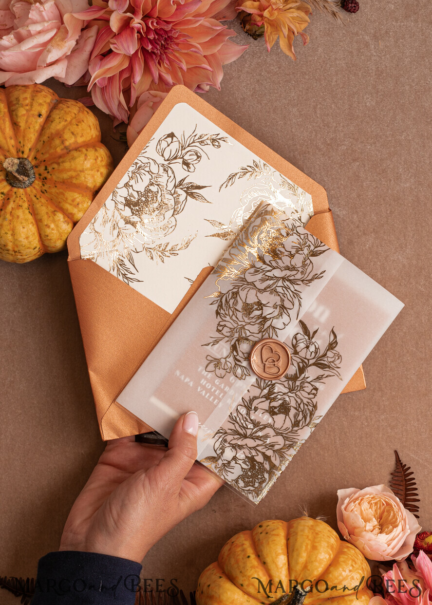 WEDDING INVITATIONS gold / rose gold / silver / glitter Acrylic Wedding invitation suite, Boho Glam Wedding Invitations, Golden Shine Wedding Invitates, Elegant Gold Wedding Cards