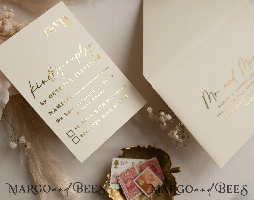 WEDDING INVITATIONS gold / rose gold / silver / glitter Acrylic Wedding invitation suite, Boho Glam Wedding Invitations, Golden Shine Wedding Invitates, Elegant Gold Wedding Cards