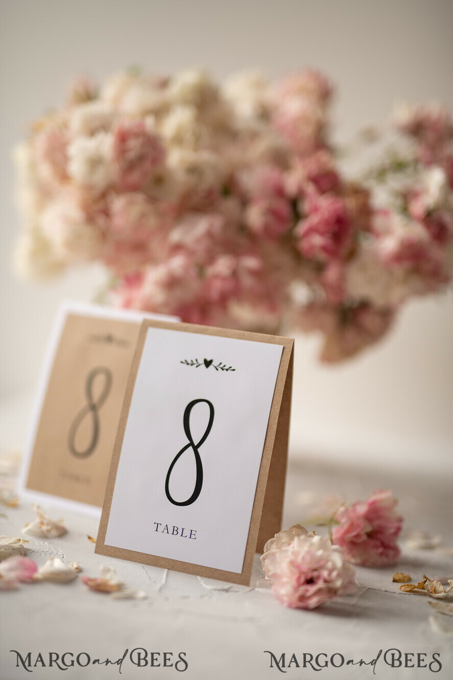 Wedding Table Number Holders - Rustic Mini Easels Table Decor - Photo Holder
