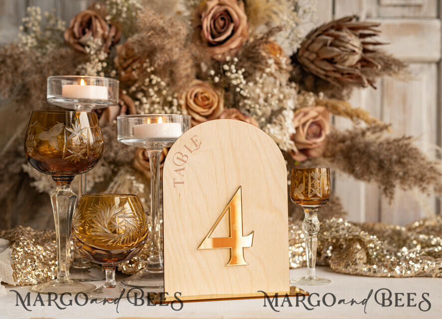 Wedding Table Number Holders - Rustic Mini Easels Table Decor - Photo Holder