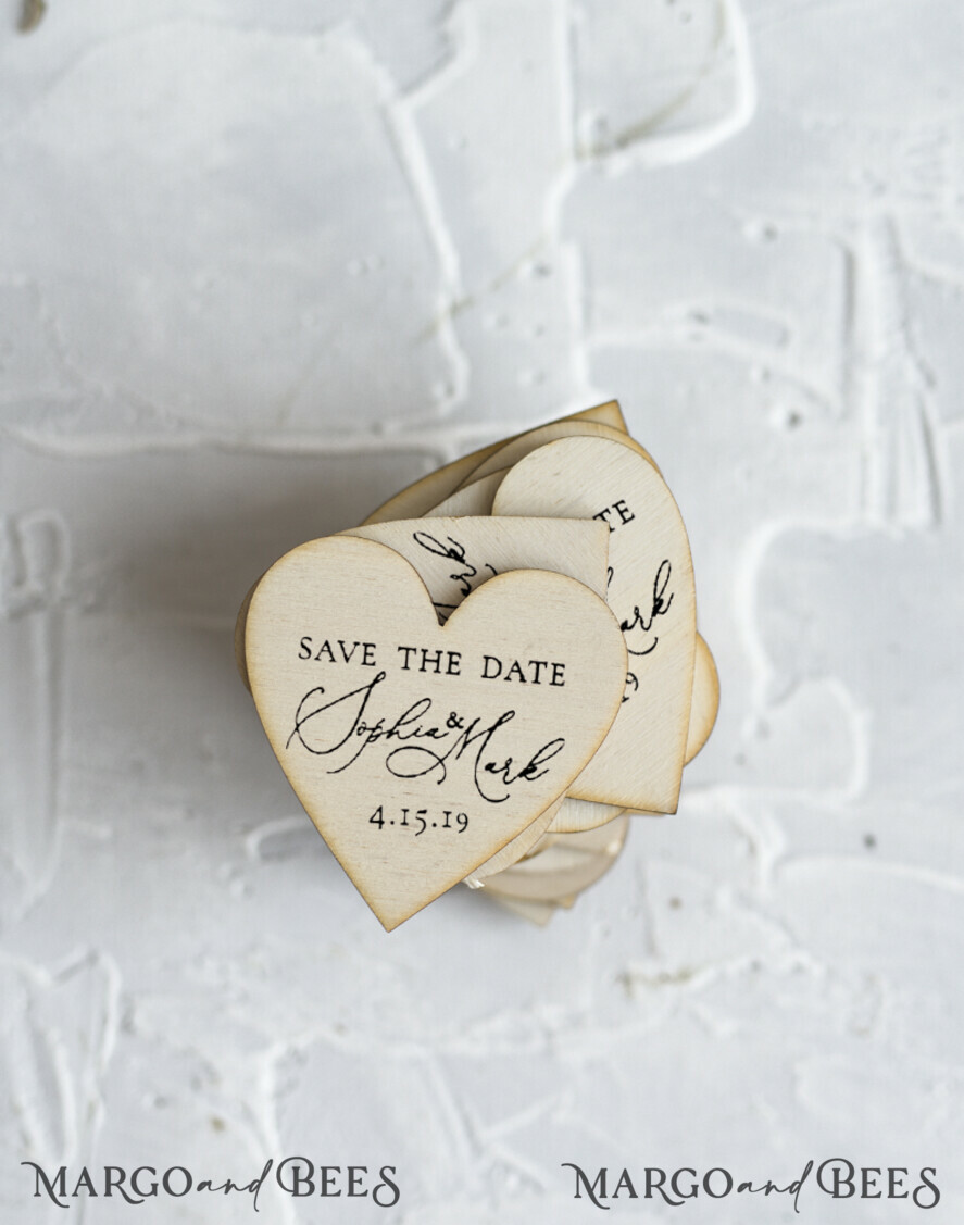 Wedding Save The Date Card and wooden slice Magnet, craft Save Our Date  wood slice Magnets, Boho save our dates Cards wooden Magnets Cards, boho  wedding save the date cards and slice