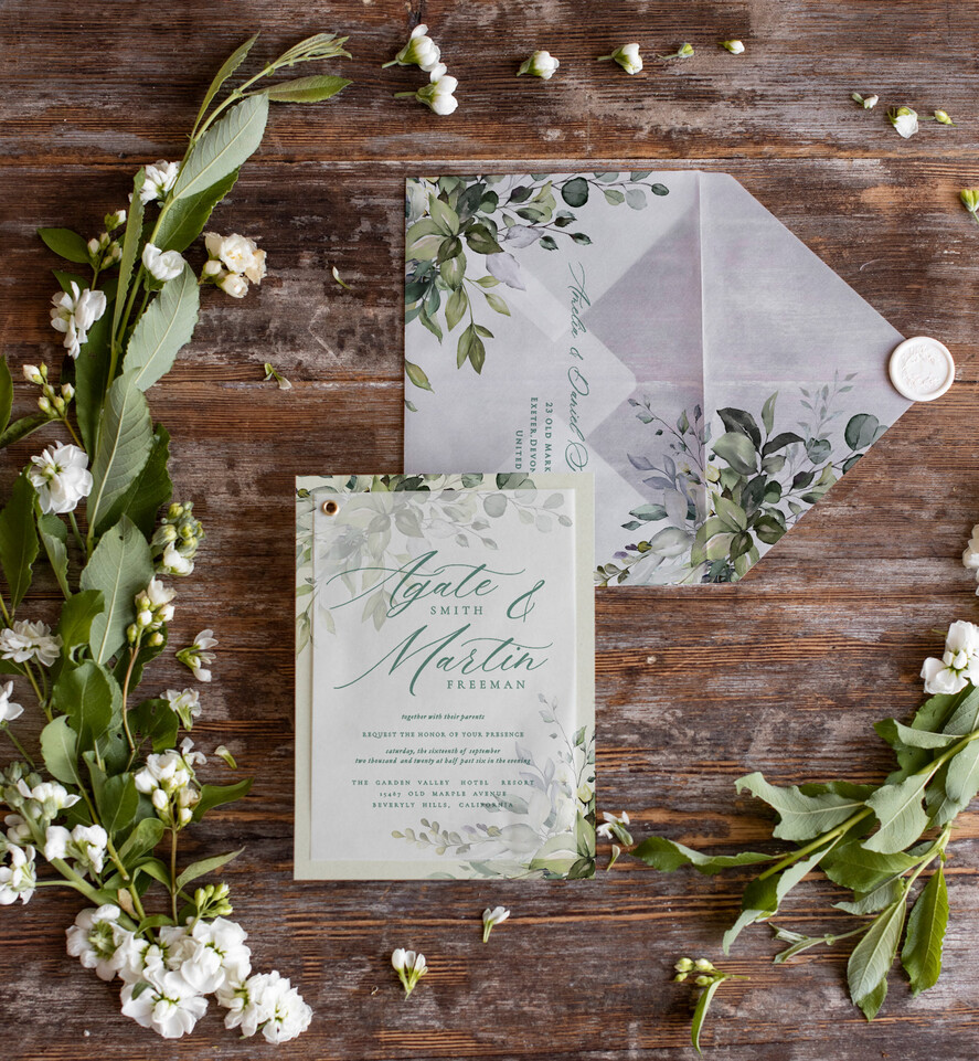 WEDDING INVITATIONS Modern Invites Floral Cards Olive wedding invitations, wedding invitations with olives, olive, olive leaves, floral wedding invitations, modern wedding invitations, vellum wedding invitations, vellum envelope, green wedding invitations, elegant wedding invitations, italian wedding invitations, italian style, italian romance, destination wedding, destination wedding invitations, greenery, pastel flowers, calligraphy, olive wedding cards, olive wedding accessories