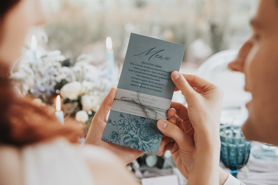 WEDDING INVITATIONS Modern Invites Floral Cards  Delicate Dusty Blue Wedding Invitations, Modern Floral Wedding Invites, Minimalistic Vellum Wedding Invitation Suite, Elegant And Handmade Wedding Stationery