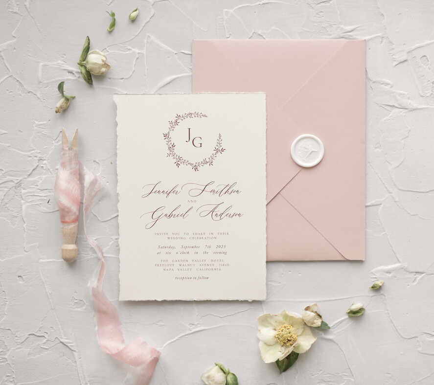 WEDDING INVITATIONS Modern Invites Floral Cards original