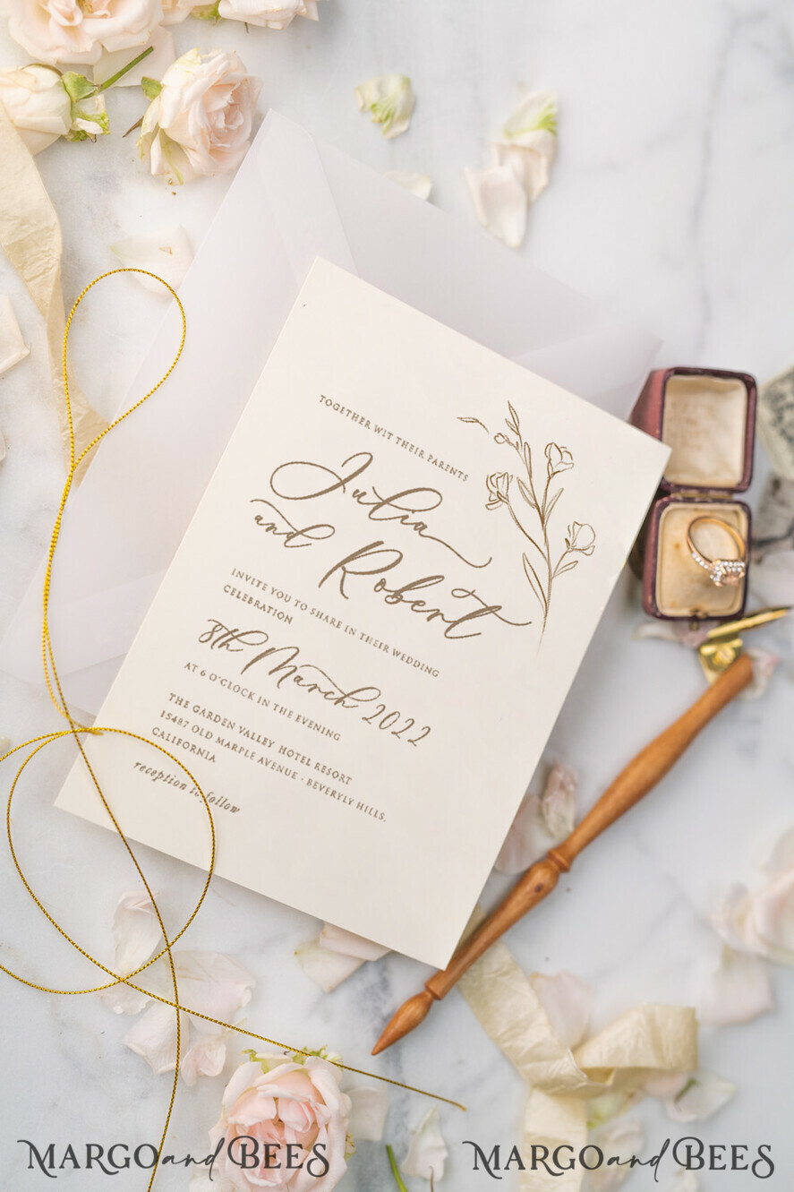Golden Bees Floral Contact Paper