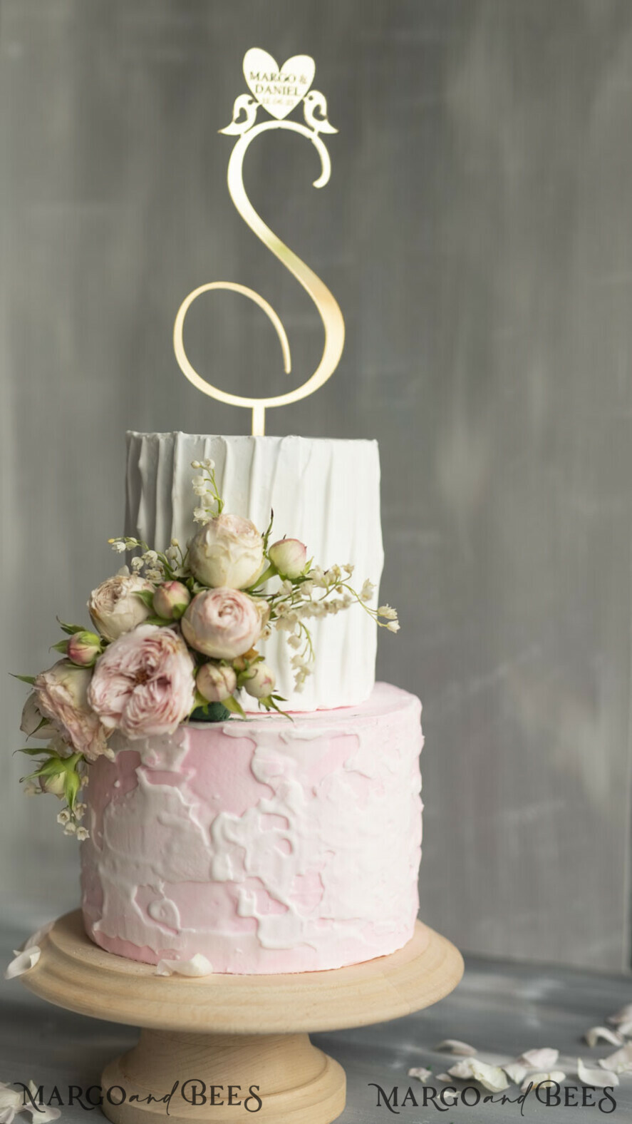 Wedding Cake Flower, Flower Cake Topper, Floral Wedding Cake