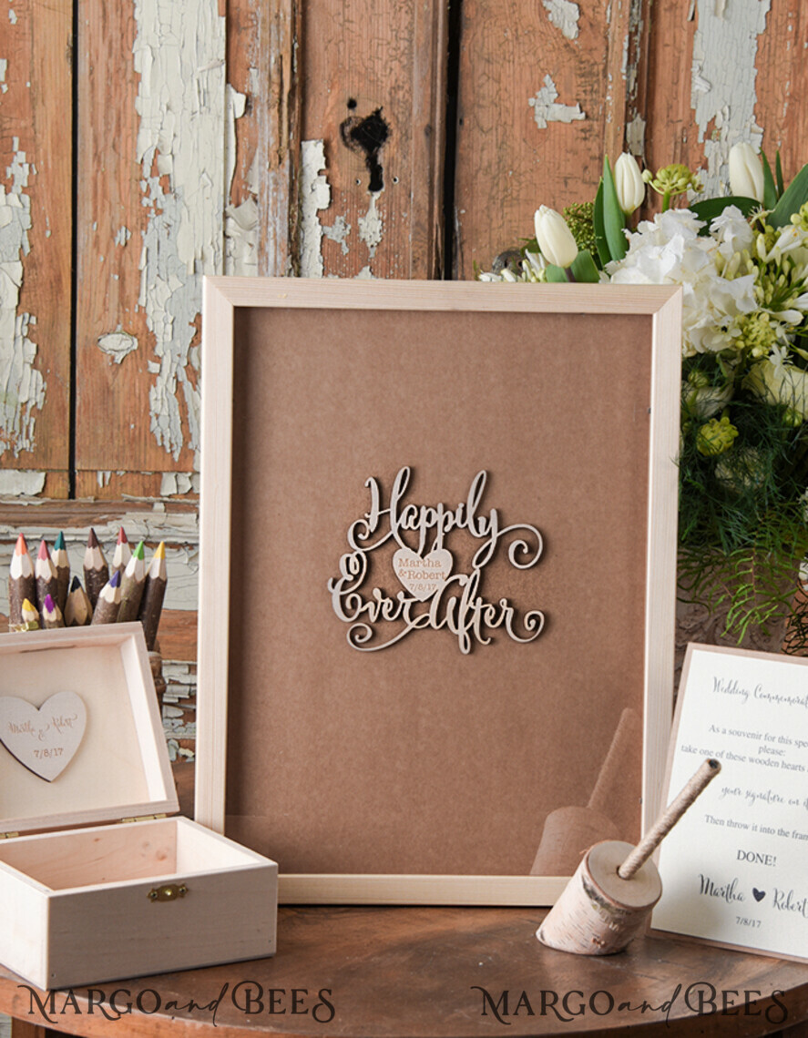 Luxury Personalised Wedding Guest Book/ Handmade Boxed 