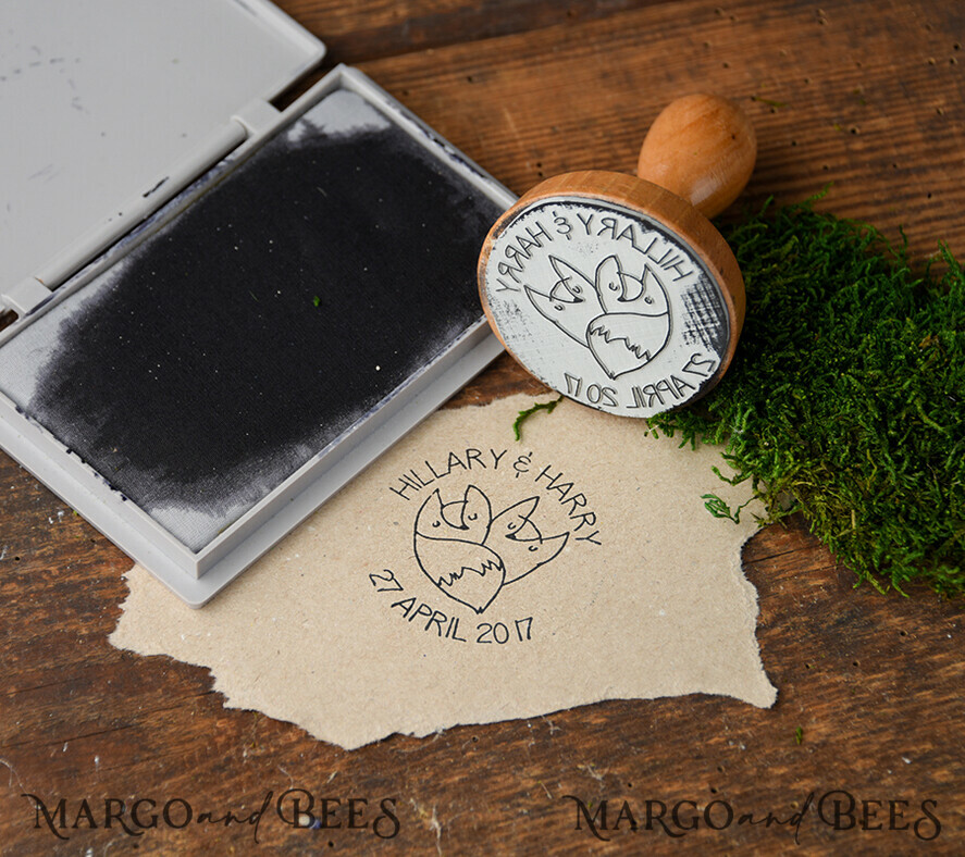 Wedding Stamp, Custom Stamp, Wood Stamp, Personalized Stamps