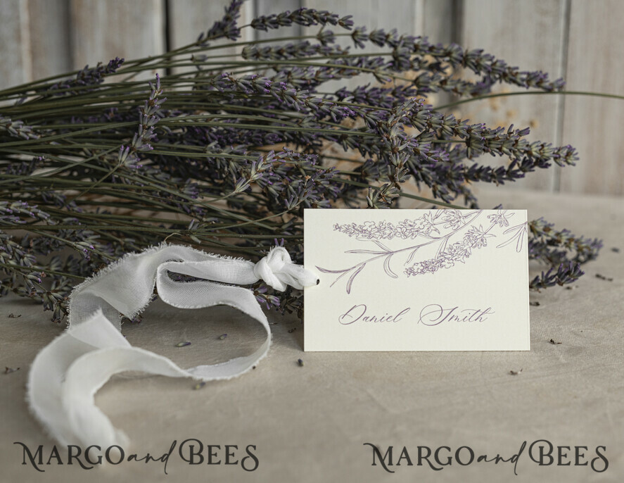 PLACE CARDS / TABLE CARDS Romantic Boho/ Botanical/ Floral Embossed Floral Wedding Place Cards, Personalized Wedding Name Cards, Luxury White Escort Cards, Elegant Reception Table Decor