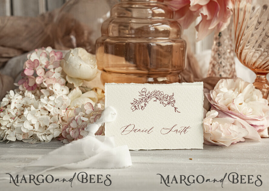 PLACE CARDS / TABLE CARDS Romantic Boho/ Botanical/ Floral elegant place cards