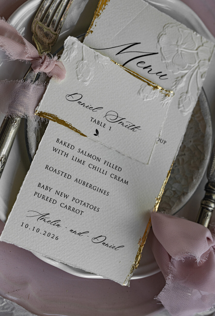 PLACE CARDS / TABLE CARDS Romantic Boho/ Botanical/ Floral Embossed Floral Wedding Place Cards, Personalized Wedding Name Cards, Luxury White Escort Cards, Elegant Reception Table Decor