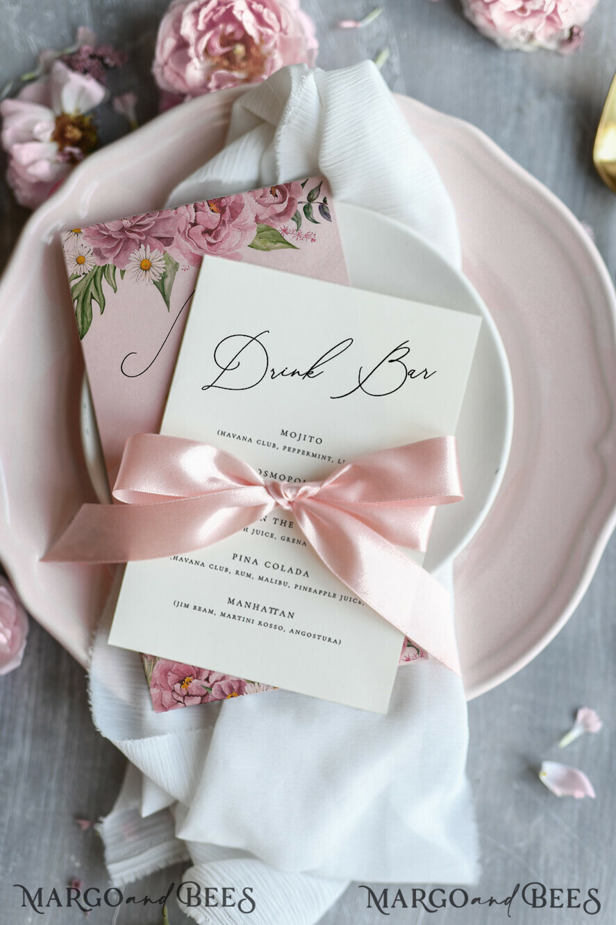 Pink Bow Save The Date Stickers