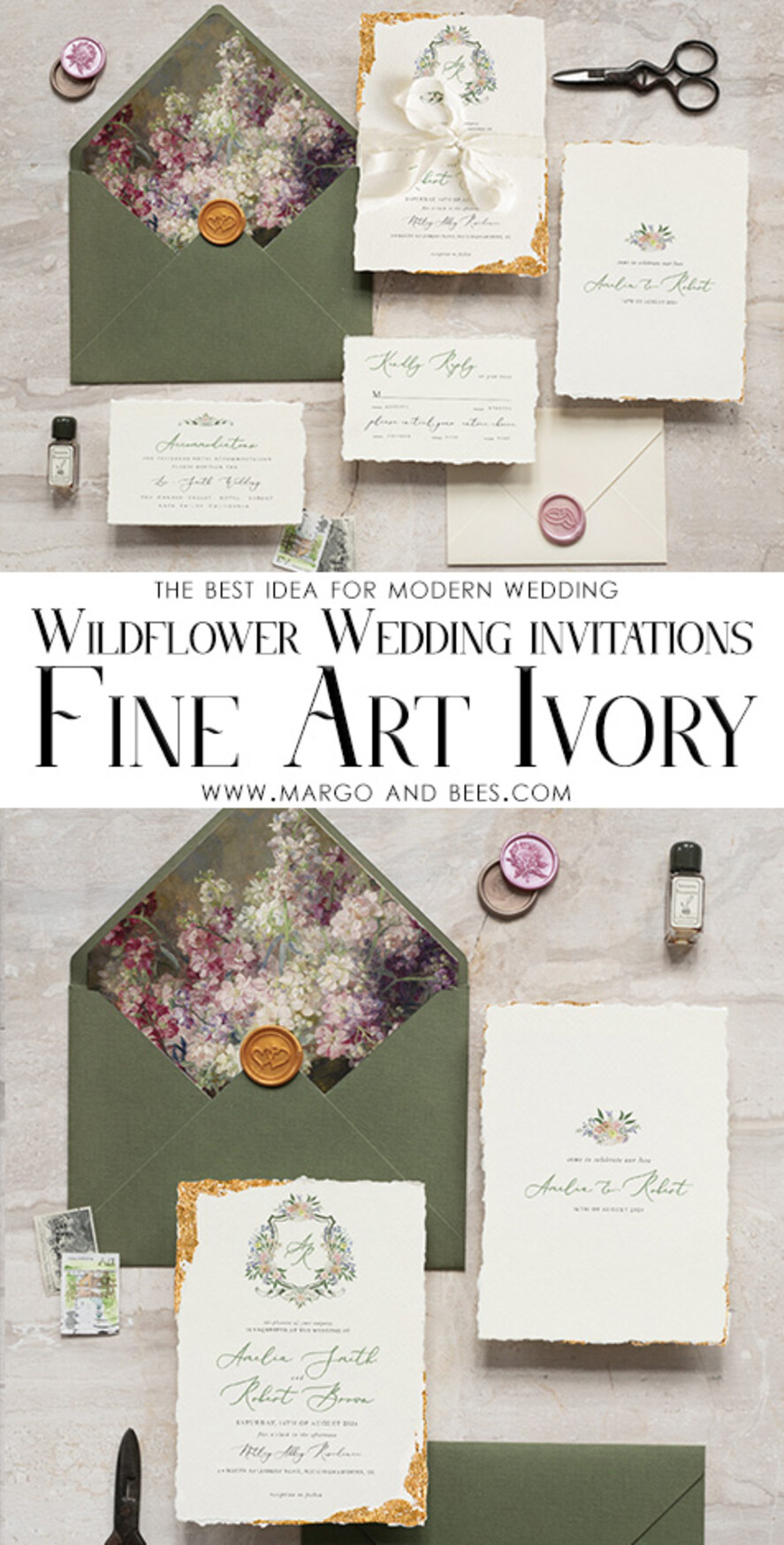 HOCHZEITS EINLADUNGEN moderne Kalligraphie / feine Kunst Feine Kunst Elfenbein Gold Hochzeitskarte, Blumige Hochzeitskarte, Toskana Italienische Einladungssuite, Kranz Monogramm Hochzeitskarte Suite, Ausgefranstes Edge Einladungen, Gerissene Kante Hochzeitskarten golden, Feine Kunst Hochzeitskarten Suite, Ausgefranstes Edge Papier