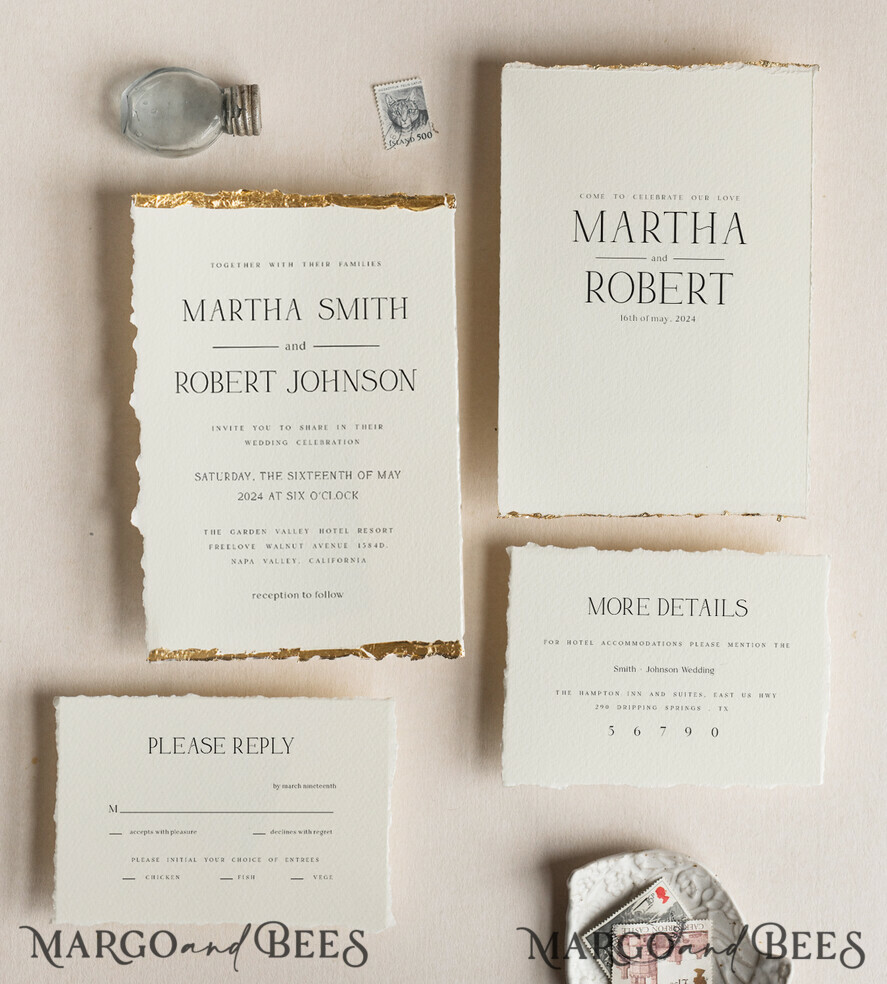 HOCHZEITS EINLADUNGEN moderne Kalligraphie / feine Kunst Elfenbein Gold Hochzeitseinladung, Blumen Hochzeitseinladung, Toskana Italien Einladungset, Kranz Monogramm Hochzeitseinladungset, Ausgerissene Kanten Einladungen, Zerrissene Kanten Hochzeitseinladungen golden, Fine Art Hochzeitseinladungset, Ausgerissene Kanten Papier