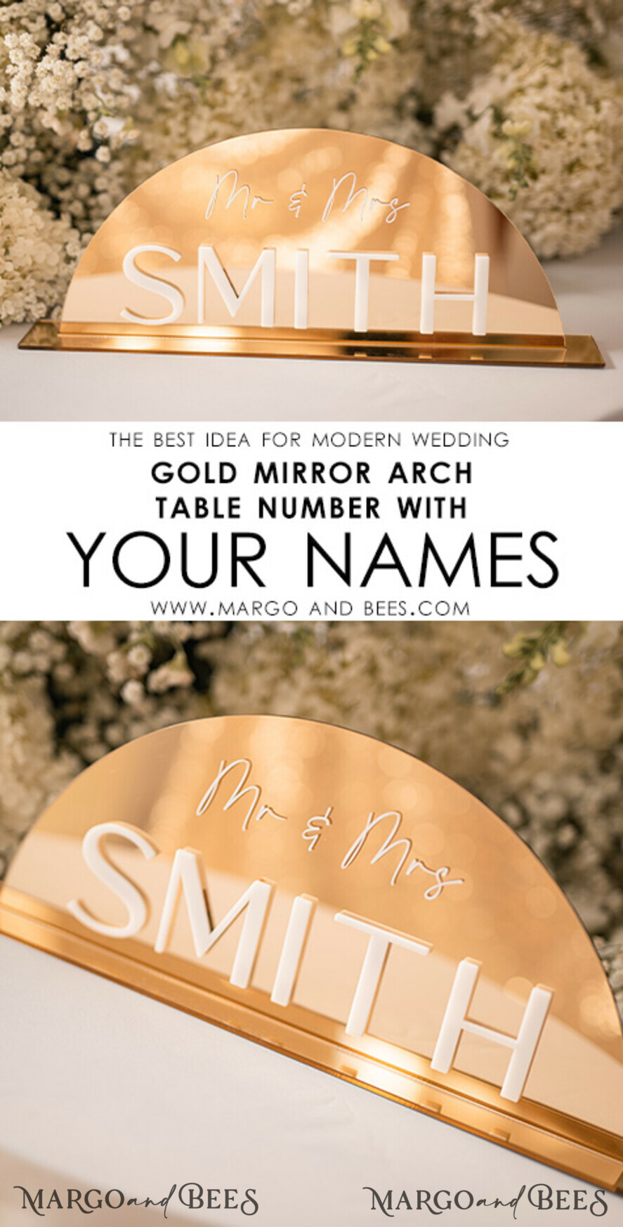 Buy Mirror Smith Gold - Custom Size here 