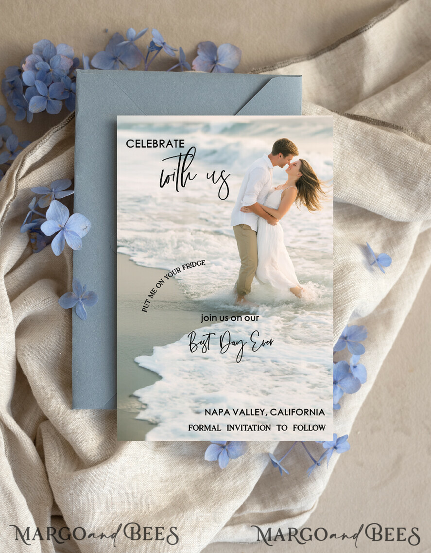 DATEN MERKEN Fotomagnete Personalisierter Foto-Reise-Save-the-Date-Herz-Holzmagnet und Karte, Hochzeitsfoto-Save-the-Dates rustikale Magnete, Foto-Save-the-Date-Karten