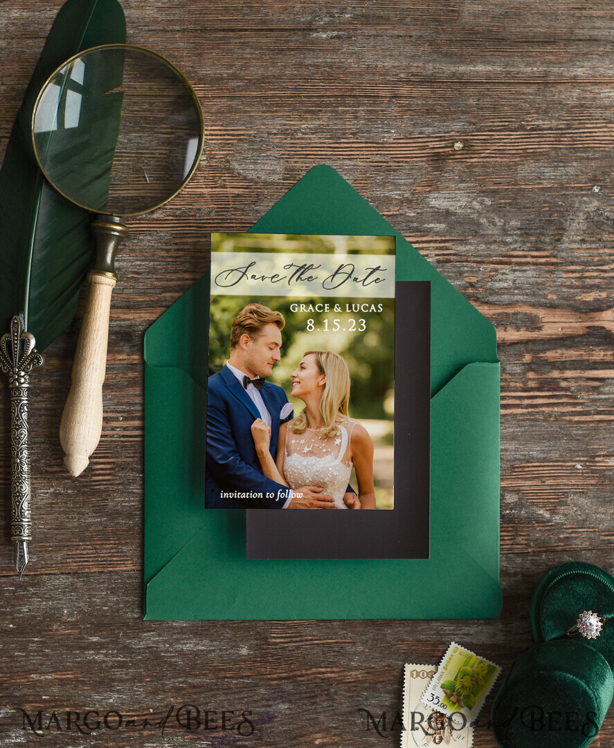 Wedding Save the Date card, don`t forget magnet