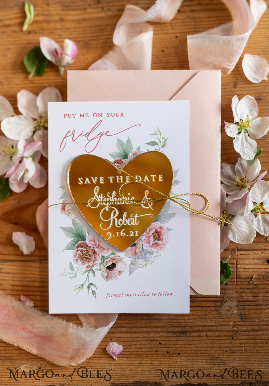 Handmade Save the Date magnetic