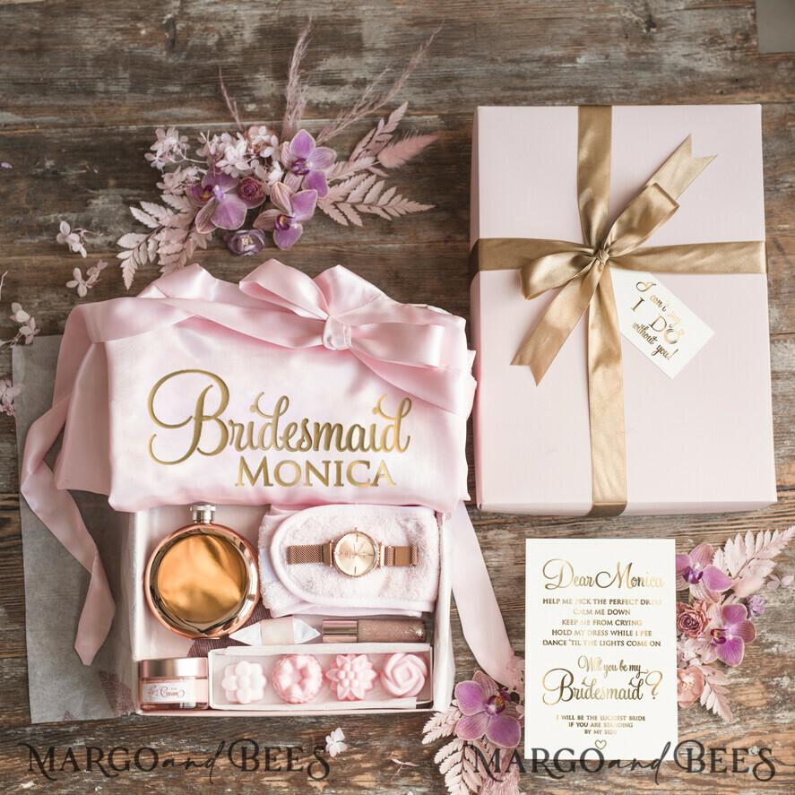 Bridesmaid Proposal Box Gold – Breezy Box