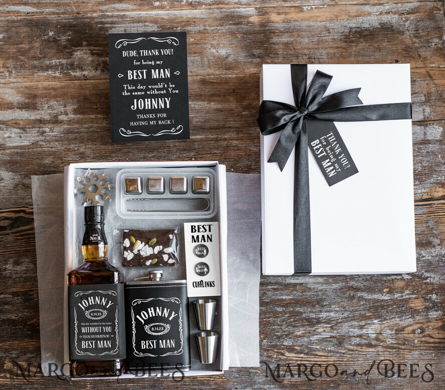 Groomsman Thank you GIft Box, personalized Best Man Present, Whiskey Present  Best Man | Thank you gifts, Presents for men, How to make box