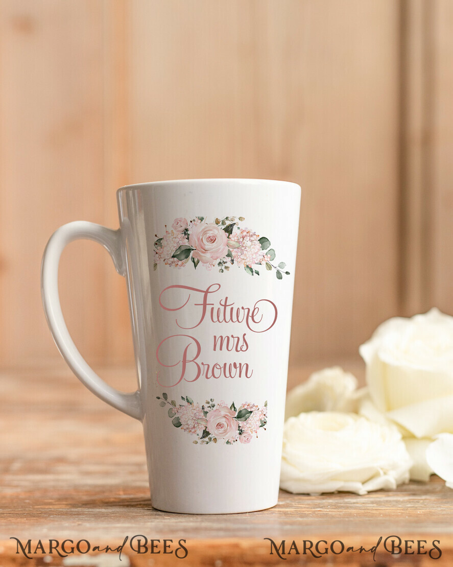 Bride Velvet Robe GIFT BOX, personalized mug, elegant present for