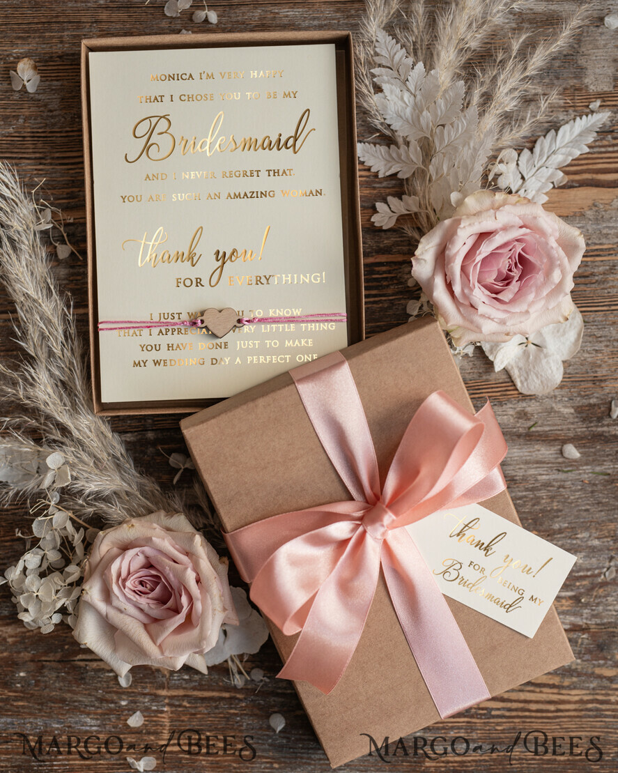 Bridesmaid thank sale you bracelet