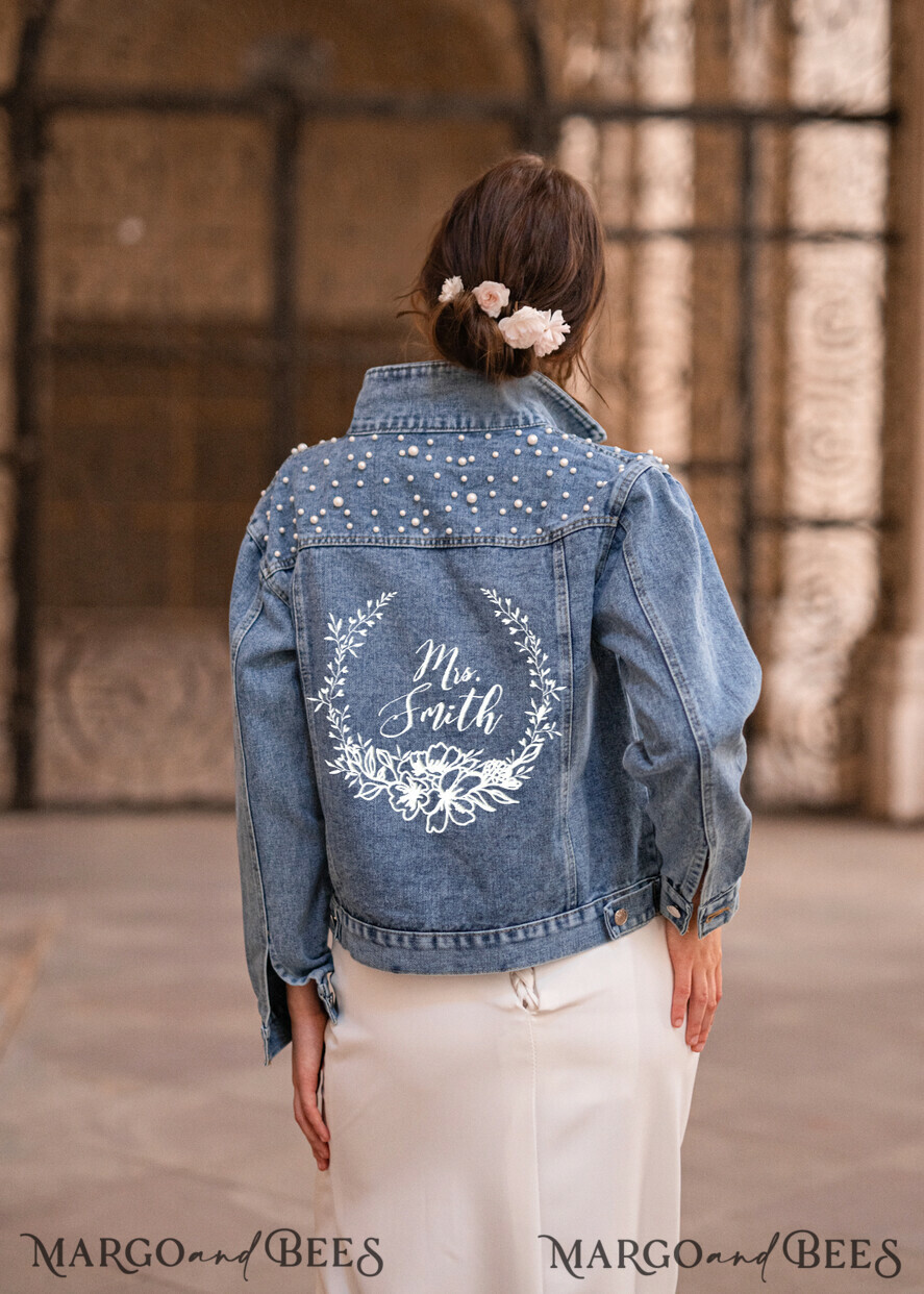 Wedding jeans jacket sale
