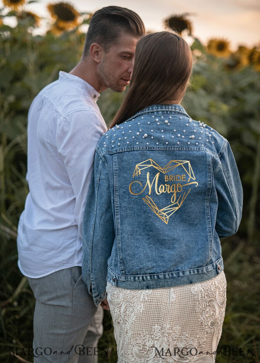 Denim wedding jacket hotsell
