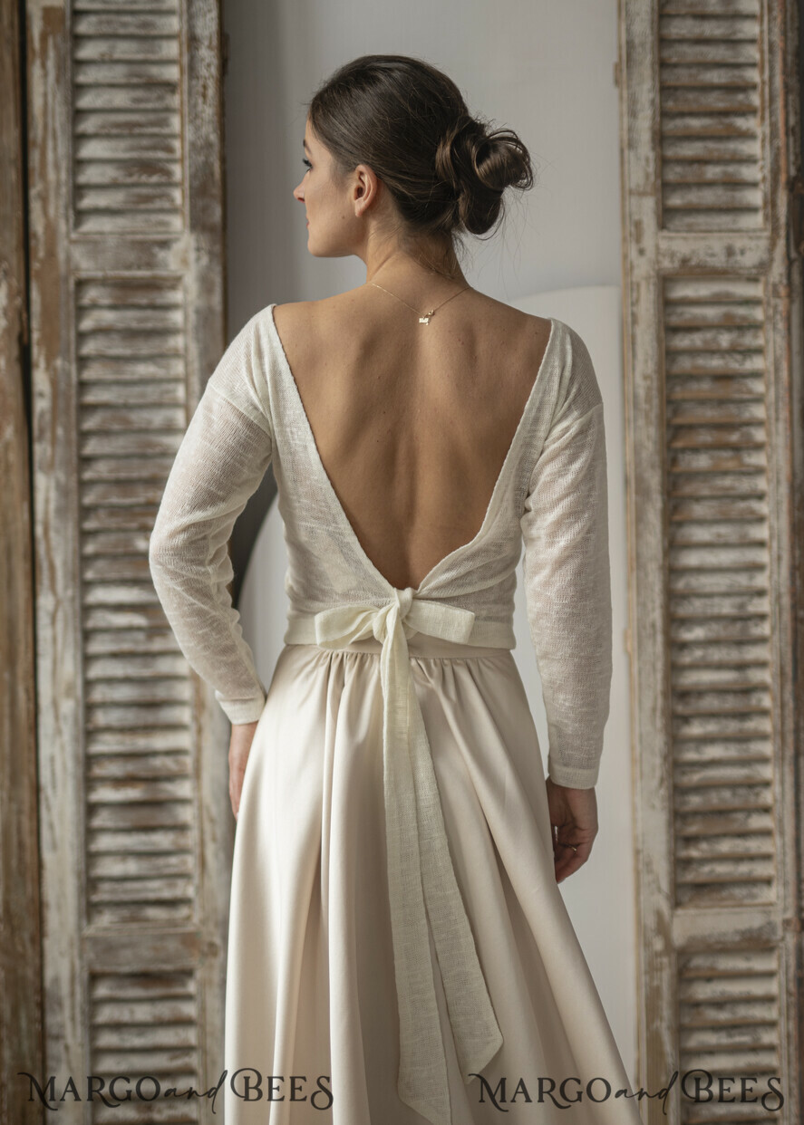 Wedding Bolero Long Sleeve Wedding Puff Sleeve Shrug Bridal