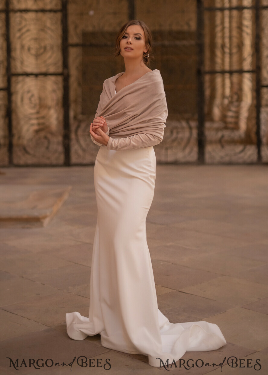 White shrugs and boleros for evening dresses cheap