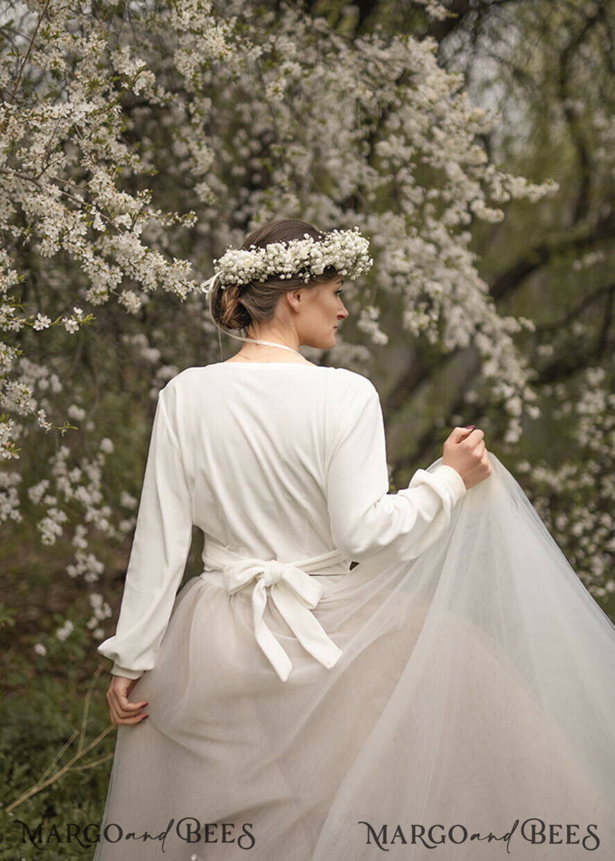 White wedding shop dress jacket