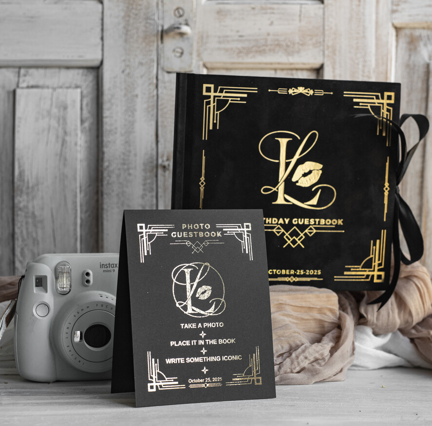 WEDDING GUEST BOOKS Velvet Instax Guestbook Black Boho Instax velvet Wedding GuestBook Gold, Black Instant Wedding Guest Book, Polaroid velvet Guestbook Black Golden wedding