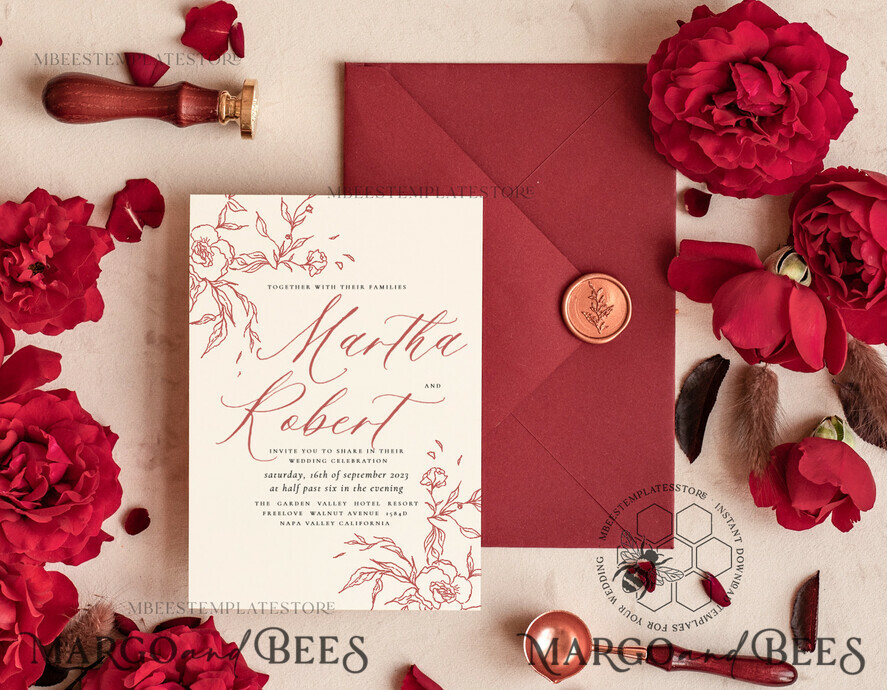 Simple Wedding Invitation Cards | The Autumn