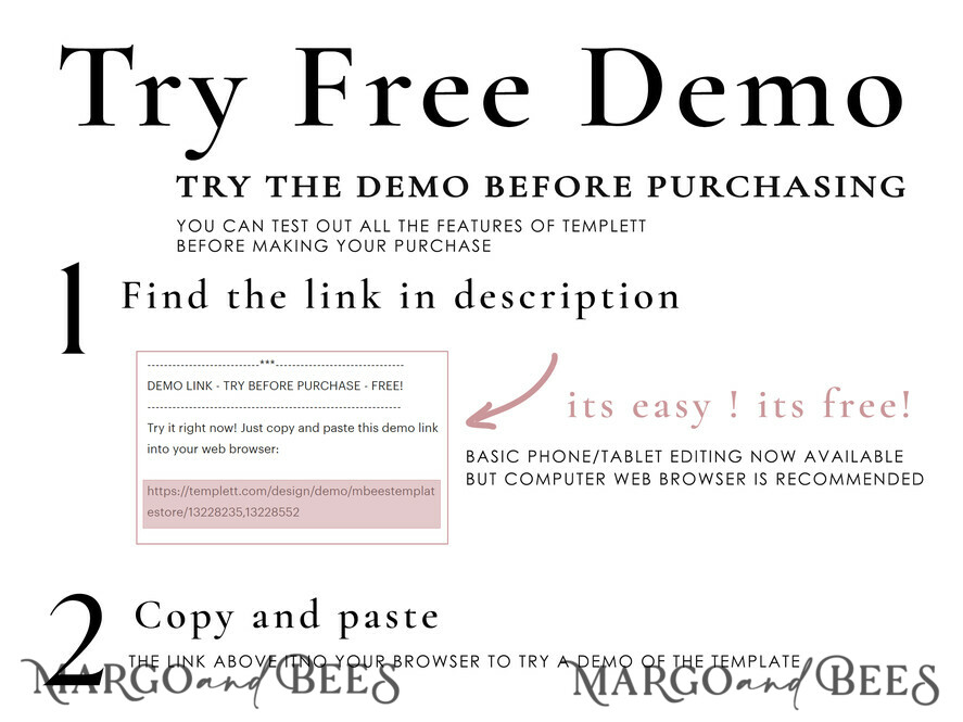 Demo before purchase