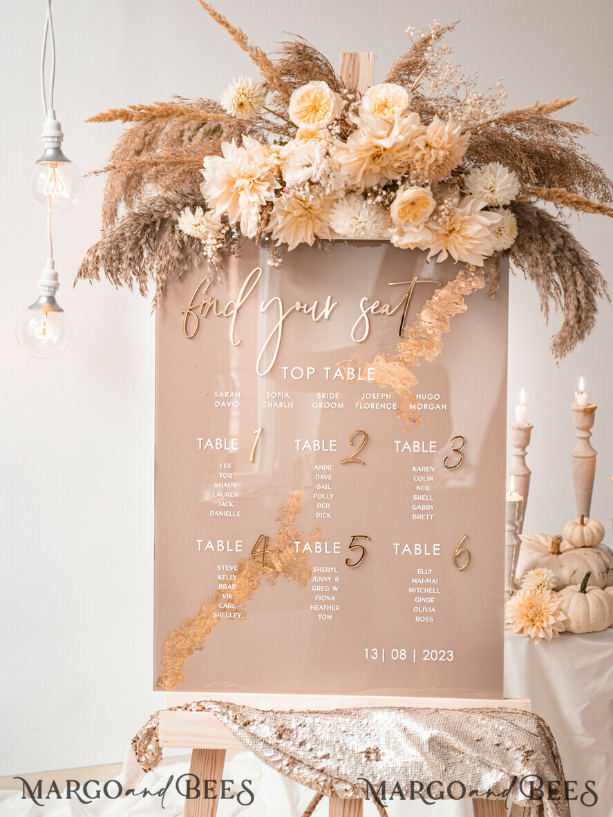 Find Your Seat Sign Wedding Seating Chart Sign Table Seating Chart Seating  Plan Custom & Personalized 