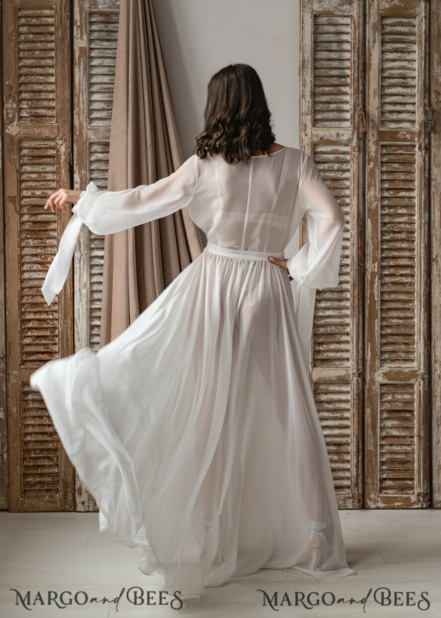 Elegant Velvet wedding robe with lace for Bride, White Velvet Wedding Robe,  Custom Foil Handmade Robe Wedding