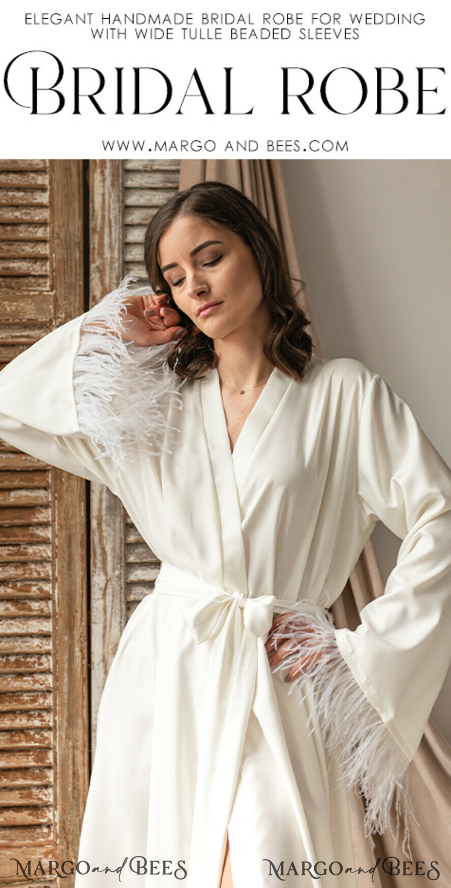 Luxury Feather Kimono Robe Set For Women Perfect For Sleepwear